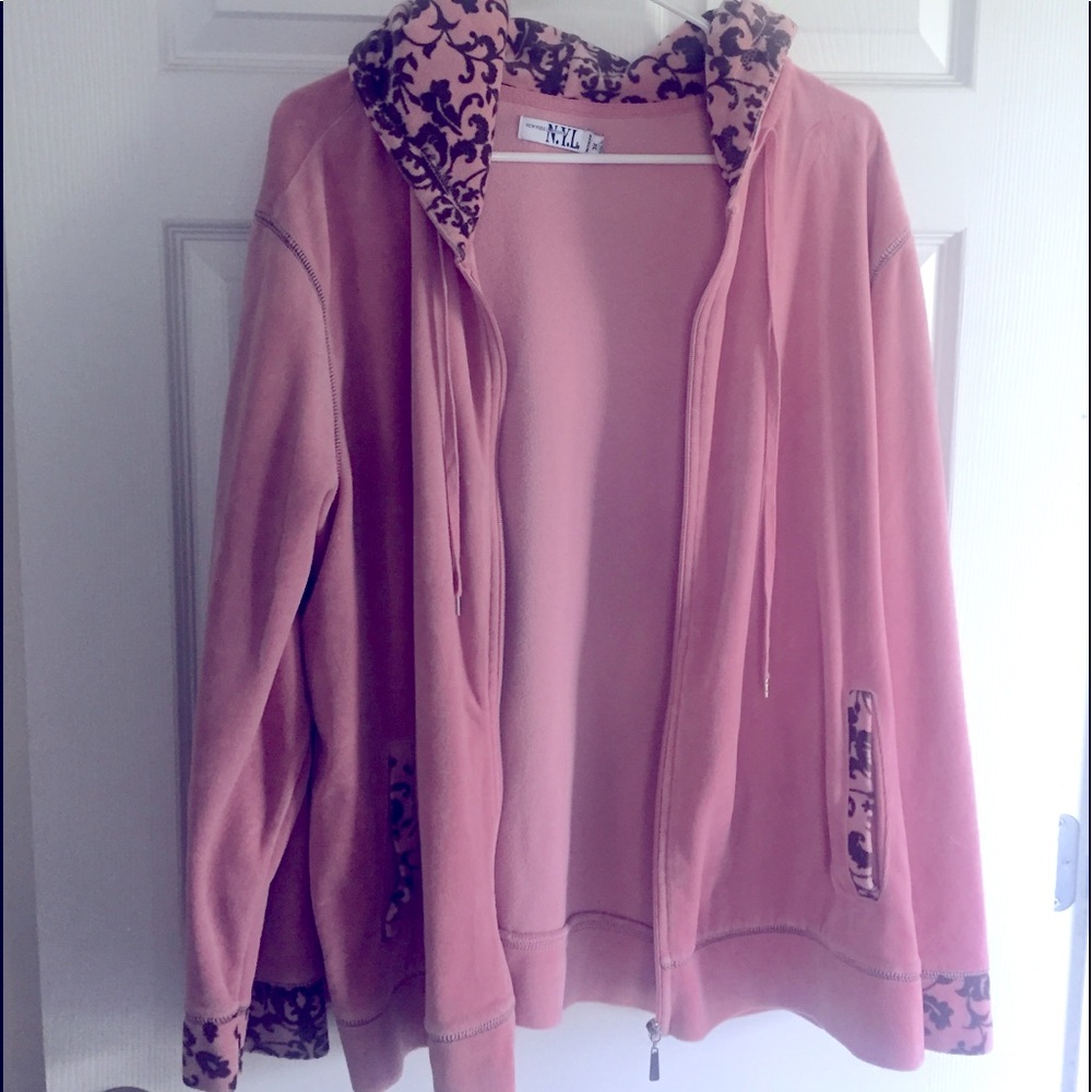 New York Laundry Velour Jacket 3X